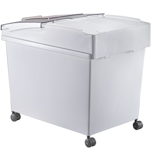 Details about   2 Pack Ingredient Bin with Casters 10.5 Gal Mobile Restaurant Kitchen Flour Bins