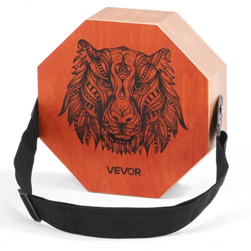 

VEVOR Unique Cajon Box Drum Birch Wood Percussion Instrument with Guitar Strings