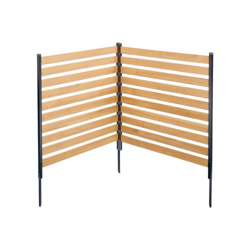 

VEVOR Wood Privacy Fence 2 Panels Slatted Air Conditioner Fence 38" W x 42" L