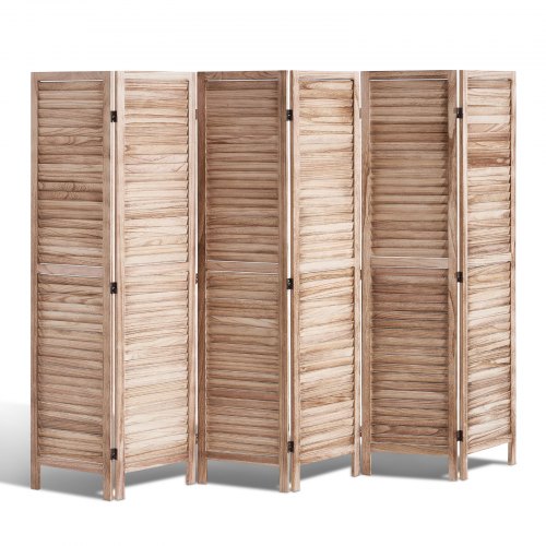 

VEVOR Wood Room Divider Portable Wooden Partition 6 Panel for Room Separation