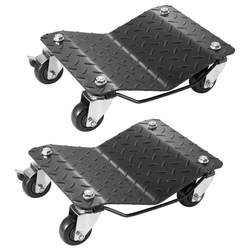 VEVOR Wheel Dolly, 3000 lbs/1360 kg Car Dollies, Wheel Dolly Car Tire Stake Set of 2 Piece, Heavy-duty Car Tire Dolly Moving Cars, Trucks, Trailers, M-image-010913711077