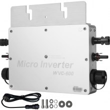 VEVOR 600W MPPT Waterproof Solar Grid Tie Inverter DC to AC 220V Micro Inverter (600w 220v)