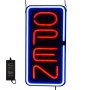 30W Vertical 60X30cm Neon OPEN Sign LED Bright Light Red And Blue Power Adapter