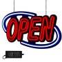 Neon Open Sign Light Large Bright Horizontal Business Shop Store