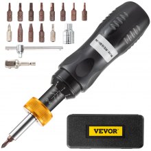 VEVOR Screwdriver Torque Wrench 10-50 in/lb with 1/4-1/2 in Conversion Head