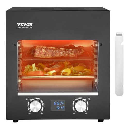 

VEVOR Electric Steak Grill 1800W Smokeless Infrared Broiler Stainless Steel Home