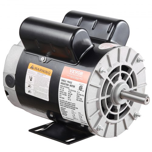 VEVOR 2HP SPL Air Compressor Electric Motor, 115/230V, 20/10 Amps, 56 Frame 3450RPM, 5/8
