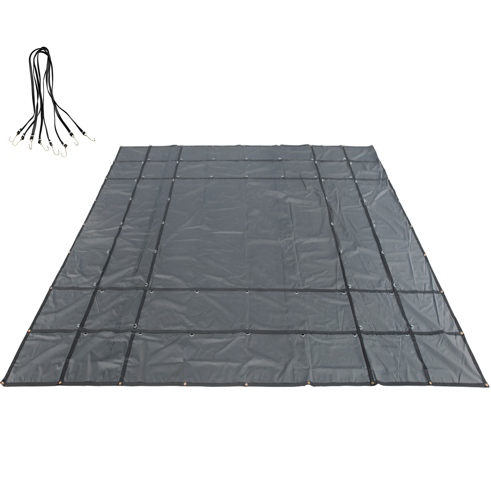 Vevor Flatbed Tarps Flatbed Truck Tarp 18oz 16x24 Foot Black Tarp With D Rings от Vevor Many GEOs