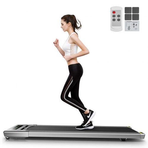 VEVOR Walking Pad Treadmill Under Desk Treadmills LED Portable Treadmill Desk