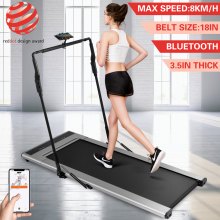 Treadmill 2in1 Folding Treadmills Fitness Running Remote Control w/Smart Band