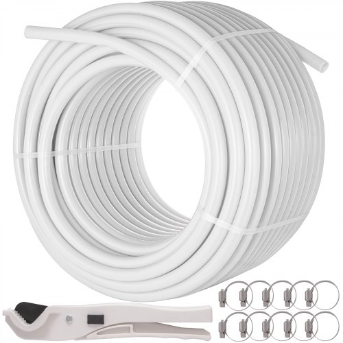 Vevor Non-Barrier Pex Tubing 1 Inch X 300 Feet Tube Coil - Evoh PEX-B Pipe For Residential Commercial Radiant Floor Heating Pex Pipe-image
