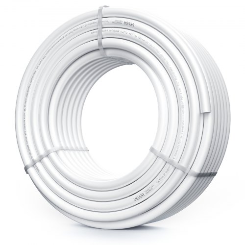 

VEVOR PEX Pipe 3/4 Inch, 100 Feet Length PEX-A Flexible Pipe Tubing for Potable Water, Pex Water Lines for Hot/Cold Water & Easily Restore, Plumbing Applications with Free Cutter,White
