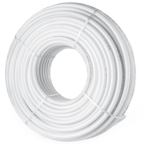 

VEVOR PEX Pipe 3/4 Inch, 500 Feet Length PEX-B Flexible Pipe Tubing for Potable Water, Pex Water Lines for Hot/Cold Water & Easily Restore, Plumbing Applications with Free Cutter & Clamps ,White