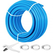 VEVOR Pex Tubing Pex Pipe 1" Non Barrier 300ft Blue for Potable Water + Cutter