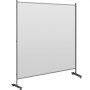 Vevor Office Partition Room Divider Wall 71" X 72" Privacy Office Divider Gray