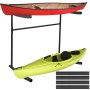 VEVOR Kayak Storage Kayak Rack Storage for 2 Canoe Paddle Kayak Outdoor Indoor