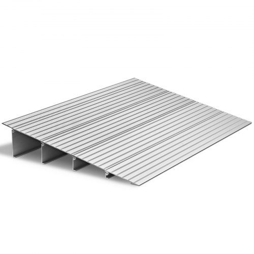 

VEVOR Door Threshold Ramp, 4 inch Rise, Aluminum Alloy Threshold Ramp Rated 800 lbs Load Capacity, Handicap Ramps for Home Steps for Wheelchair, Scooters, Power Chairs, Walkers, Bicycle, Tricycle