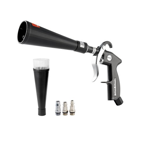 

VEVOR Car Cleaning Gun, 6-9.2 Bar High-Pressure Air Blow Gun with 2 Set Nozzles, 360° Rotating Nozzle for Complete Cleaning, Quickly Blasts Dirt and Dust from Surface, Work with 1/4 NPT Air Compressor
