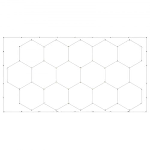 

VEVOR Hexagon Garage Lights, 66300LM, 6500K 15 Grid Systems Honeycomb Hexagonal Garage LED Lights, DIY Cool White Car Detailing Garage Ceiling Lighting Bright Shop Light for Gym Basement Workshop