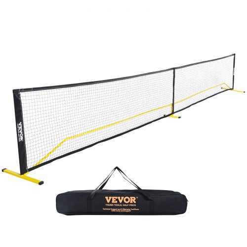 

VEVOR Portable Pickleball Net System, 22FT Regulation Size Net, Weather Resistant Steady Metal Frame & Strong PE Net, Outdoor Game Sports Net with Carrying Bag, Easy Setup, Play in Backyard Driveway