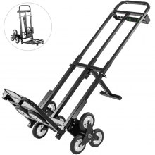 Portable Stair Climbing Folding Cart 460LBS Capacity Hand Truck w/ Backup Wheels