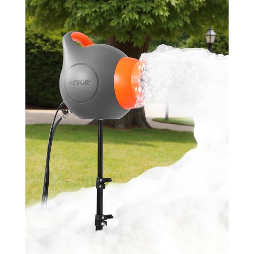 VEVOR Foam Machine, 115 W Party Foam Cannon, Portable Foam Maker with a Tripod Stand, Powerful Foam Party Machine, for Backyard, Pool, Outdoor Events, Birthdays, Celebrations and Party, Grey & Orange