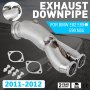 Polished Exhaust Down Pipe For 11-12 BMW E82 E88 E90 E92 N55 B30 Single Turbo