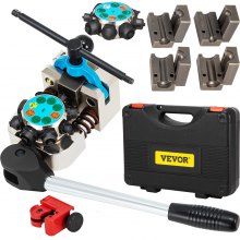 VEVOR Brake Line Flaring Tool, 37 & 45 Degree Single, Double, and Bubble Flares for 3/16", 1/4", 5/16" and 3/8" Tube Size, Suitable for Soft Metal of Copper Lines