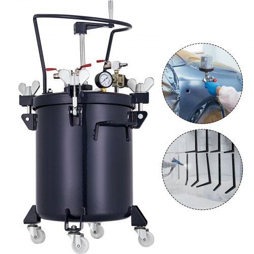 5 Gallon 20l High Pressure Paint Pot Tank Spray Manual Mixing Agitator