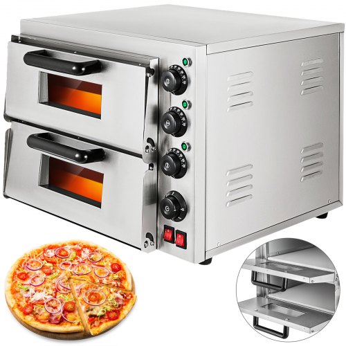 UK Electric Pizza Oven Single Deck Commercial Baking Oven 16"Fire Stone Catering 