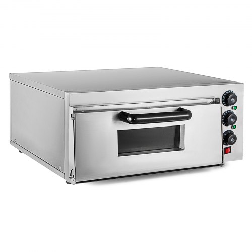 Commercial Electric Pizza Oven 2000W Single Deck Baking Machine Stainless Steel