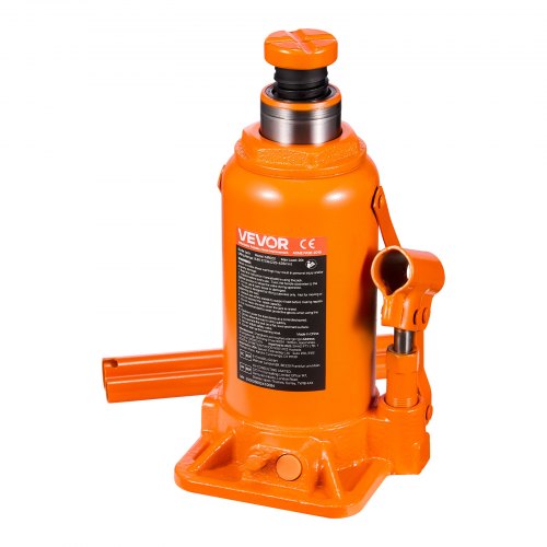 

VEVOR Hydraulic Bottle Jack, 20 Ton (44092 lbs) Capacity, 8.9-17.1 Inch Lifting Range, Heavy Duty Welded Bottle Jack for Car, SUV, Pickup, Auto Repair, House Lift and Agricultural Equipment, Orange