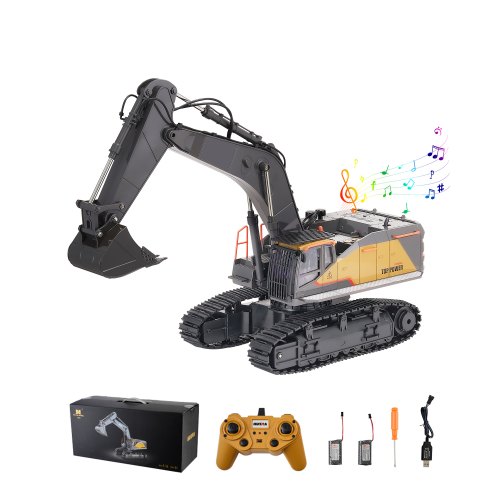 

Remote Control Excavator Toy 15 Channel 1:14 Scale RC Excavator Digger for Kids