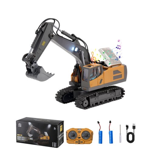 

Remote Control Excavator Toy 11 Channel 1:20 Scale RC Excavator Digger for Kids