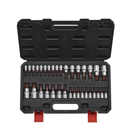 

Torx Bit Socket Set 34-Piece Solid Star and Tamper Proof T6-T70 S2 Alloy Steel