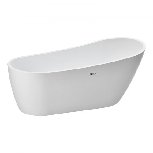 VEVOR Acrylic Freestanding Bathtub Stand Alone Soaking Tub 67 x 29.1 in 56.8 Gal