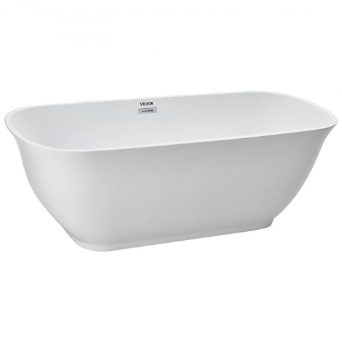 VEVOR Acrylic Freestanding Bathtub Stand Alone Soaking Tub 67 x 29.5 in 63.4 Gal