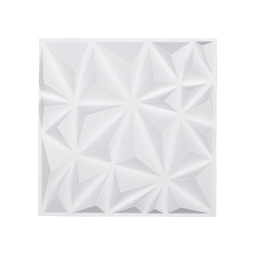 

VEVOR 3D Wall Panels 33-Pack 11.81x11.81'' PVC 32 Sq.Ft Coverage Diamond White