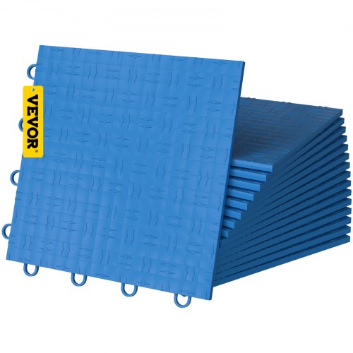Vevor Garage Tiles Interlocking Garage Floor Covering Tiles 12x12" 50 Pack Blue
