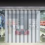 VEVOR Pvc Strip Curtain Freezer Room Pedestrian Door Strip Kit Hanging Rail 1x2.5m 6
