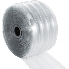 Ribbed PVC Plastic Strip Curtain Roll For Walk-in Warehouse Door