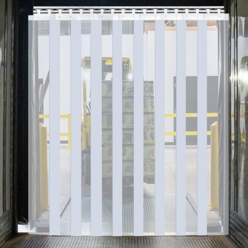 

VEVOR 9PCS PVC Strip Door Curtain, 36Inch (3ft) Width X 84Inch (7ft) Height Vinyl Strip Door Curtain, 0.08 Inch Thickness Plastic Curtain Strips Clear with 50% Overlap for 3' X 7' Doors