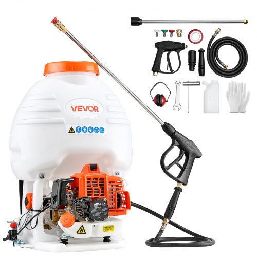 VEVOR Gas Powered Backpack Sprayer 26.5CC 0.9HP Engine 5 Gallon Garden Sprayer