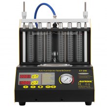 VEVOR CT200 Fuel Injector Cleaner Tester, 4/6 Cylinder ultrasonic injector cleaner Injector Cleaner and Tester 220V