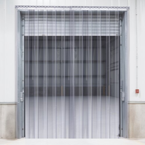 

VEVOR Strip Curtain, 84" Height x 38" Width, 0.08" Thickness, 6PCS Clear PVC Strip Door Curtain, Freezer Curtain, Plastic Door Strips for Walk in Freezers, Coolers & Warehouse Doors, with 50% Overlap