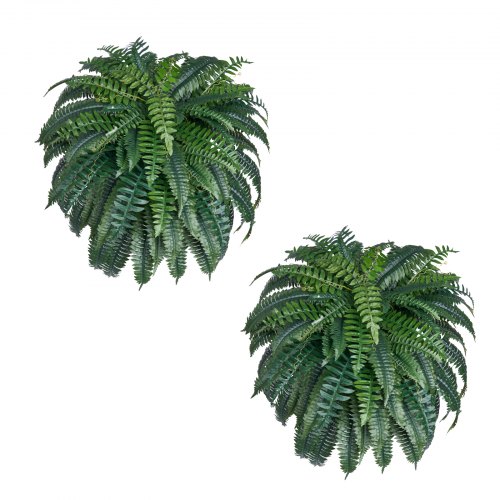 

Artificial Boston Ferns Large Plastic Fern 88 Branches Indoor Outdoor Decor
