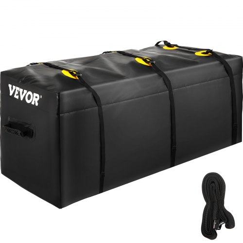 

VEVOR Hitch Cargo Carrier Bag, Waterproof 840D PVC, 47\"x20\"x20\" (11 Cubic Feet), Heavy Duty Cargo Bag for Hitch Carrier with Reinforced Straps, Fits Car Truck SUV Vans Hitch Basket , Black