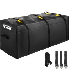 VEVOR Hitch Cargo Carrier Bag, Waterproof 840D PVC, 59"x24"x24" (20 Cubic Feet), Heavy Duty Cargo Bag for Hitch Carrier with Reinforced Straps, Fits Car Truck SUV Vans Hitch Basket