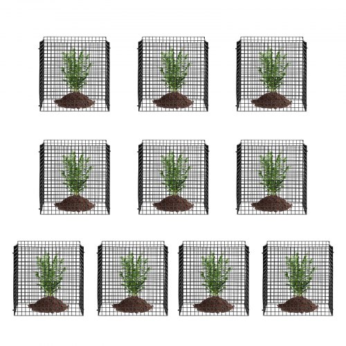 

VEVOR 10 Pack Plant Protector from Animals 12'' x 12'' Plant Cage for Vegetables