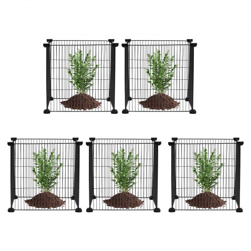 

VEVOR 5 Pack Plant Protector from Animals 390 mm x 390 mm Metal Plant Cage